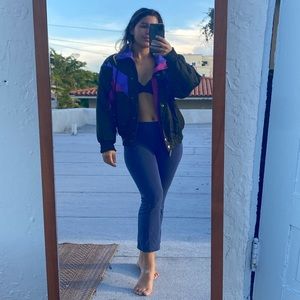 Purple & Blue Retro Winter Jacket